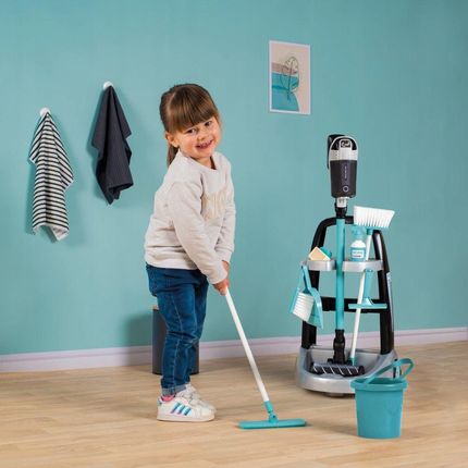 Smoby Wózek Rowenta Do Sprzątania Odkurzacz Zestaw - zdjęcie 4