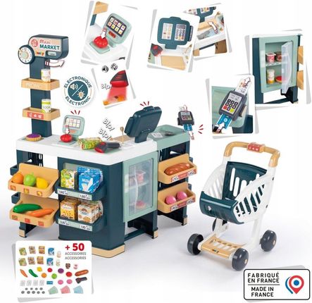 Smoby Supermarket Z Wózkiem Kasą Sklep Św/Dźw 50El - zdjęcie 4