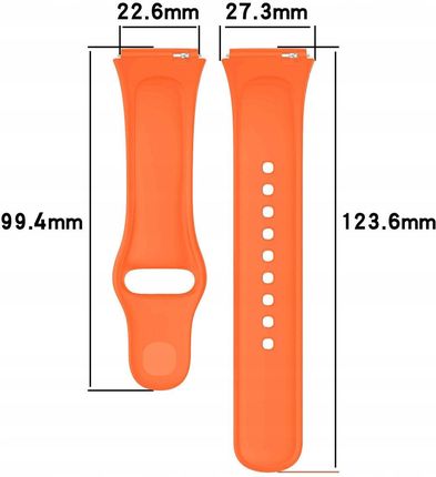 Bizon Pasek Strap Watch Dots Do Xiaomi Redmi 3 Active Pomarańczowy - zdjęcie 2