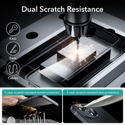 Esr Szkło Hartowane Tempered Glass 2 Pack Iphone 15 Black - zdjęcie 3