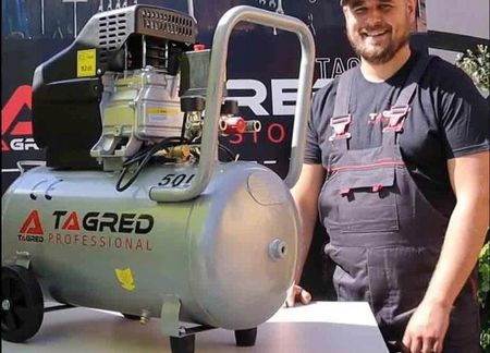 Tagred Kompresor Olejowy Sprężarka 50L Zestaw 18W1 TA301TA103 - zdjęcie 4