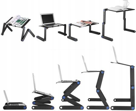 SKŁADANY STOLIK POD LAPTOPA PODSTAWKA PC MYSZ BLAT - zdjęcie 3