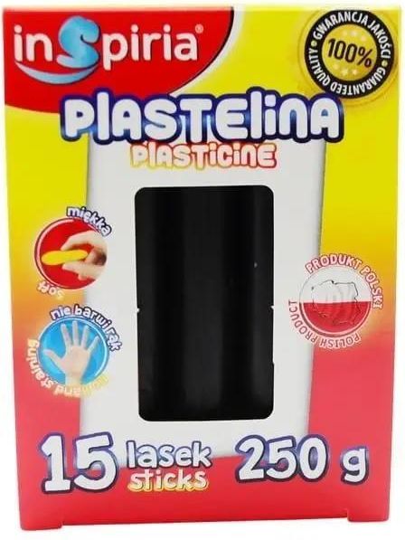 Zdjęcie Inspiria Plastelina Czarna 15 Lasek 250G - Sulejówek
