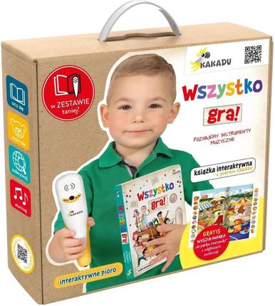 Wszystko gra Poznajemy instrumenty muzyczne Zestaw z piórem. Mówiąca książka interaktywna Kakadu Jedność - zdjęcie 2