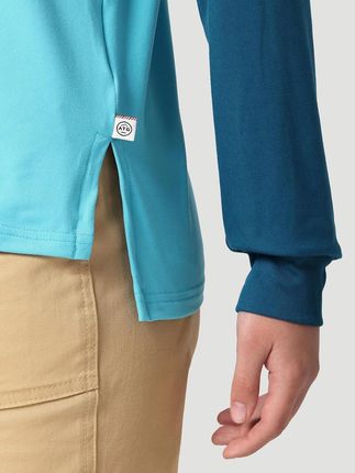 WRANGLER LS PERFORMANCE TEE MOROCCAN BLUE W7UGDUB20 - zdjęcie 2