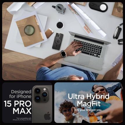 Spigen Ultra Hybrid Mag Magsafe Do Iphone 15 Pro Max Carbon Fiber - zdjęcie 3