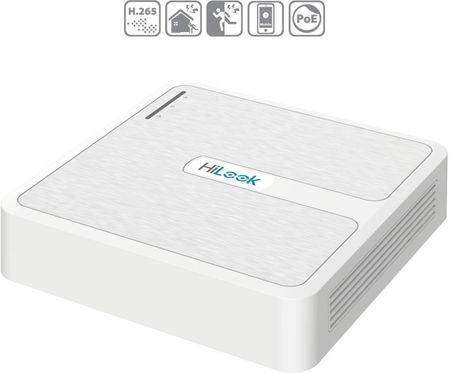 Hilook Rejestrator Ip By Hikvision 4 Kanały 4Mp Nvr-4Ch-H/4P Biały (39713) - zdjęcie 2