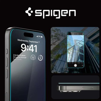 Spigen Szkło Hartowane Glas Tr Ez Fit 2 Pack Do Apple Iphone 15 Pro Max - zdjęcie 4