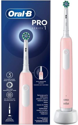 Szczoteczka elektryczna Oral-B Pro Series 1 Pink Cross Action różowy