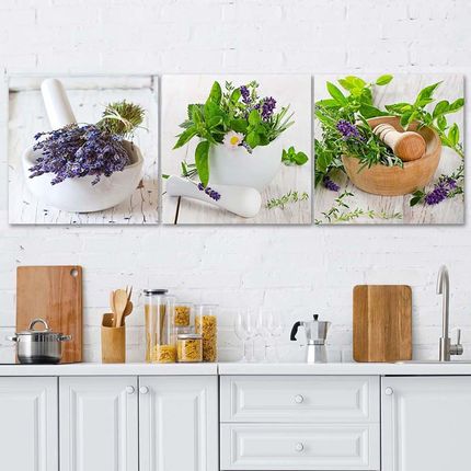 Zestaw Obrazów Deco Panel Zioła W Kuchni 90x30 530880 - zdjęcie 4