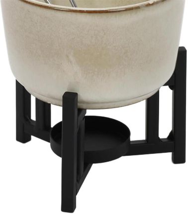 Home Styling Collection Zestaw Do Fondue Serowego Rondelek Z Porcelany 2 Widelce (170487010) - zdjęcie 2