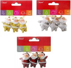 Zdjęcie Arpex Zawieszki Brokatowe Na Choinkę Mikołaje 3Szt  - Baranów Sandomierski