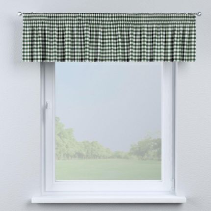 Dekoria Lambrekin Na Taśmie Marszczącej Zielono Biała Kratka (1,5X1,5Cm) 260X40 Cm Quadro - zdjęcie 2