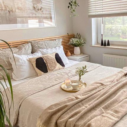 Dekoria Komplet Pościeli Lnianej Linen 160X200Cm Natural 160X200 Cm / 2X70X80 Cm - zdjęcie 2