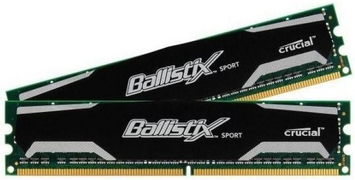 Crucial 16GB kit (8GBx2) DDR3 1600 MT/s (PC3-12800) CL9 1.5V Ballistix Sport (BLS2CP8G3D169DS1SC)