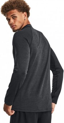 Męski longsleeve treningowy Under Armour UA CG Armour Twist Mock - czarny - zdjęcie 2