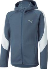 Zdjęcie Bluza z kapturem chłopięca Puma EVOSTRIPE FZ niebieska 67006818 - Krośniewice