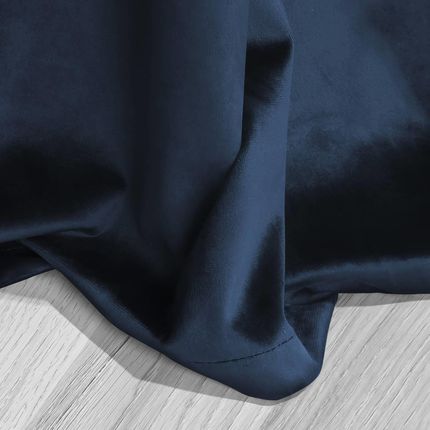 Spod Igły I Nitki Granatowa Zasłona Welurowa Z Kryształkami Na Taśmie 140X270 Shiny - zdjęcie 2