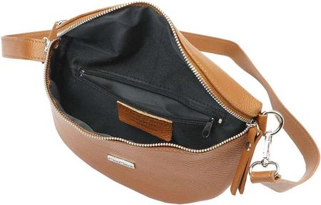 Damska Torebka Skórzana MiaMore 01-029 D DOLLARO ciemny camel (cognac) - zdjęcie 2