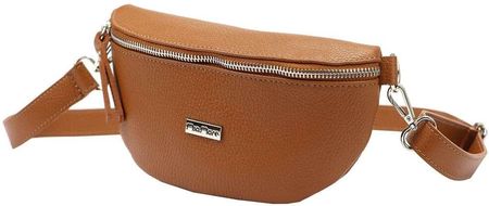Damska Torebka Skórzana MiaMore 01-029 DOLLARO ciemny camel (cognac) - zdjęcie 2