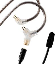 Zdjęcie Kinera GRAMR - Kabel 2-pin 0.78 z mikrofonem + Adapter USB-C - Czempiń