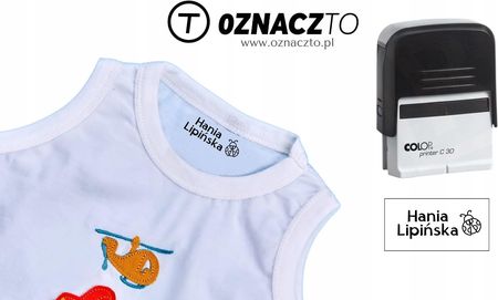Pieczątka Stempel Znakowanie Ubrań Odzieży Żłobka - zdjęcie 4