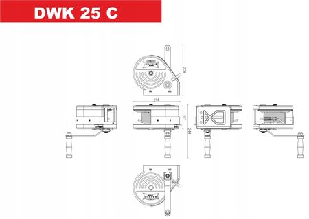 Wyciągarka linowa ręczna Dragon Winch 1133Kg Pas Obudowa - zdjęcie 2