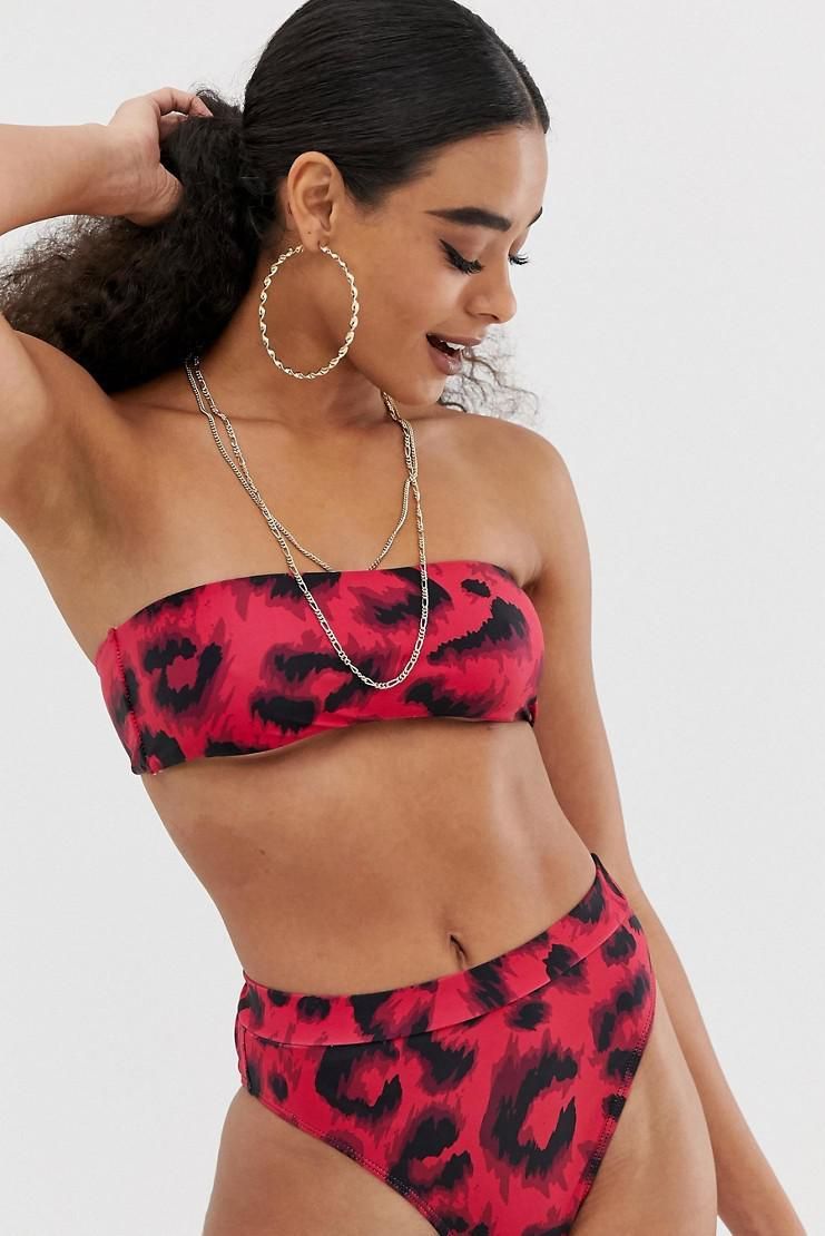 Bikini Print 30F XXC M Missguided Top Od Ceny I Opinie Ceneo Pl