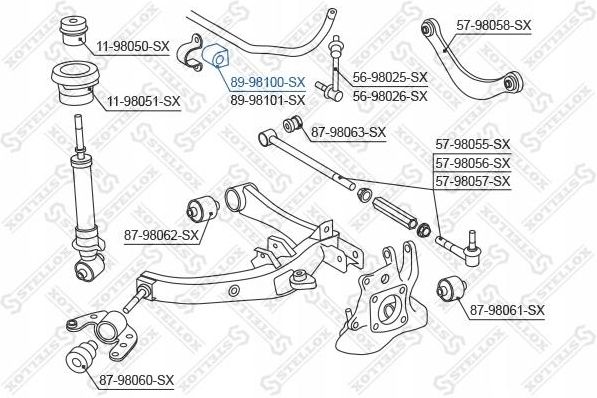 Stellox Tuleja Stabilizatora Toyota Avensis At25 Wagon 03 Opinie I