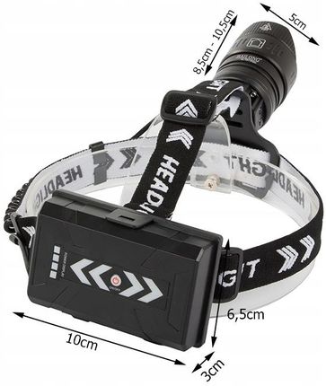 Bailong Czołowa Led Xhp360 Powerbank Zoom - zdjęcie 3