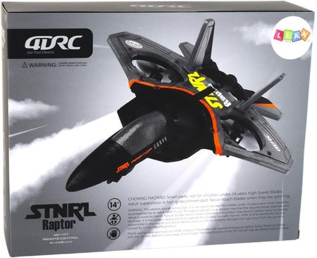 Import Leantoys Zdalnie Sterowany Samolot Myśliwiec R/C Srebrny - zdjęcie 3