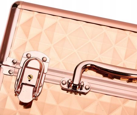 Allepaznokcie Kuferek Kosmetyczny M Diamond 3D Rose Golden - zdjęcie 2
