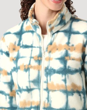 WRANGLER FULL ZIP FLEECE JACK SUGAR SHIBORI WA6GHC19Y - zdjęcie 2