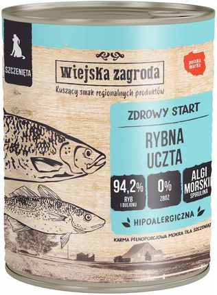 Wiejska Zagroda Karma Mokra Szczeniak Jeleń Z Przepiórką 800G - zdjęcie 2