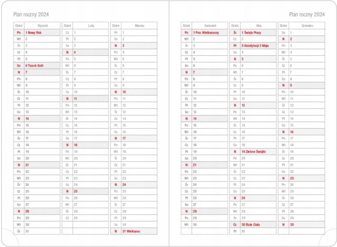 Kalendarz Ksi Kowy A Uk Ad Dzienny Registry Drukowane Opus Westa
