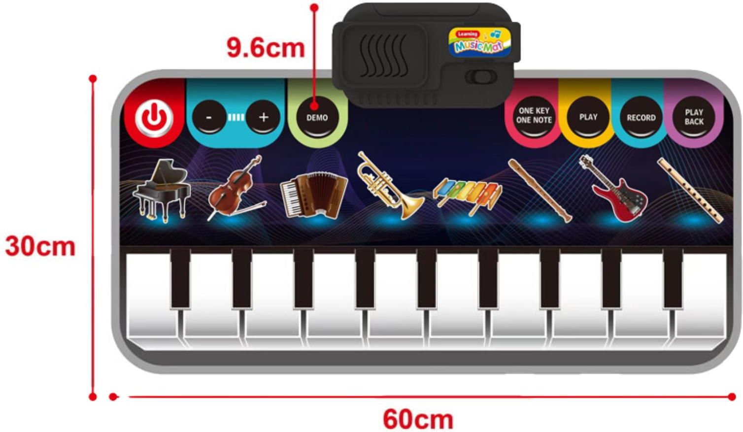 Import Pronice Mata Muzyczna Taneczna Interaktywna Pianino Dźwięk