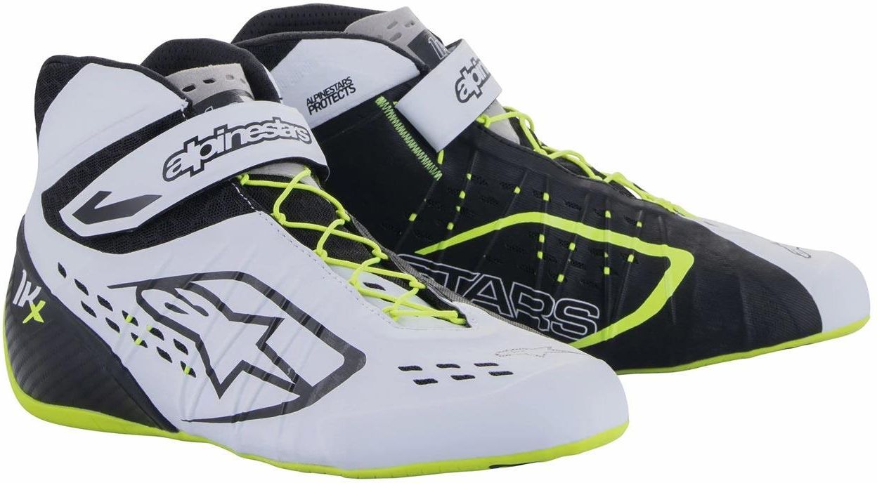 Buty motocyklowe Alpinestars Kartingowe Tech 1 Kx V2 Biało Żółte