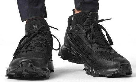 Salomon Męskie Alphacross 5 Gtx Gore Tex 473075 Czarne - zdjęcie 2