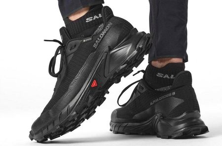 Salomon Męskie Alphacross 5 Gtx Gore Tex 473075 Czarne - zdjęcie 4