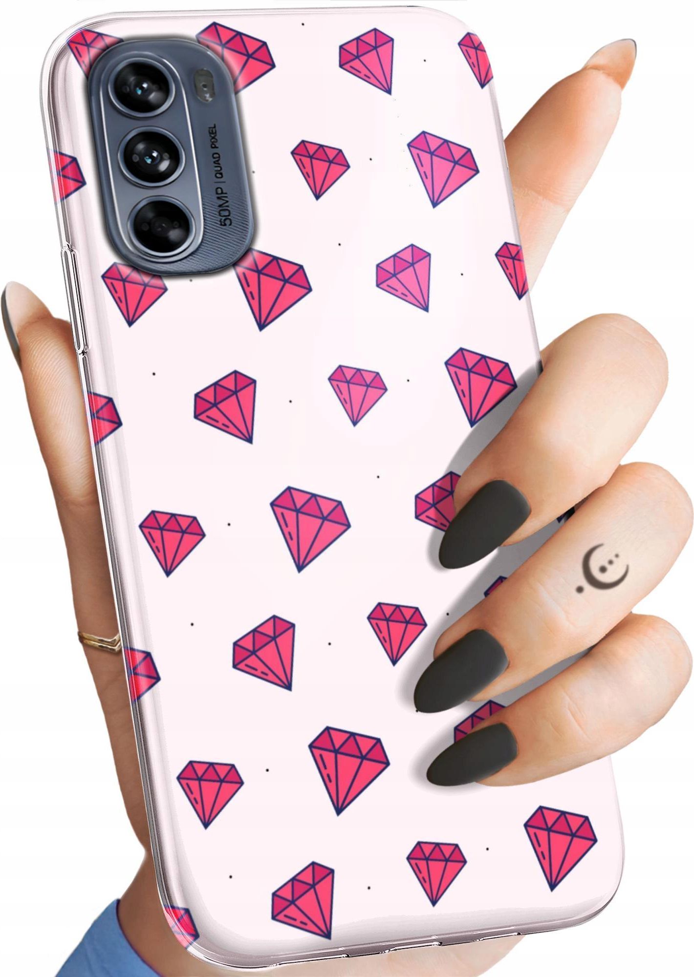 Hello Case Etui Do Motorola Moto G62 5G Cyrkonie Case Etui Na Telefon