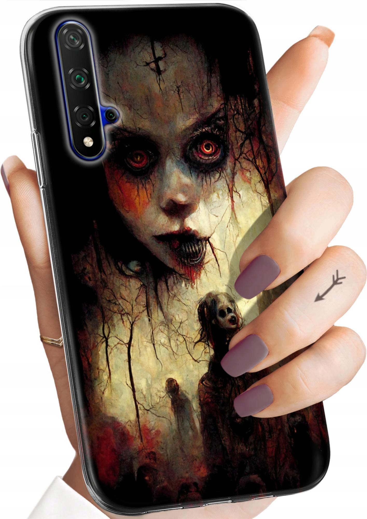 Hello Case Etui Do Huawei Nova 5T Honor 20 Halloween Etui Na Telefon