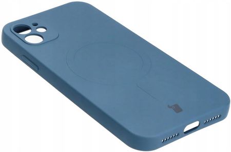 Bizon Etui Case Silicone Magsafe Do Apple Iphone 11 Granatowe - zdjęcie 6