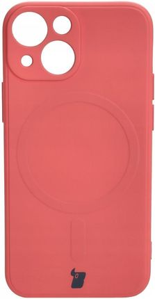 Bizon Etui Case Silicone Magsafe Sq Do Apple Iphone 13 Mini Brudny Róż - zdjęcie 3