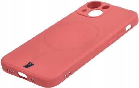 Bizon Etui Case Silicone Magsafe Sq Do Apple Iphone 13 Mini Brudny Róż - zdjęcie 2