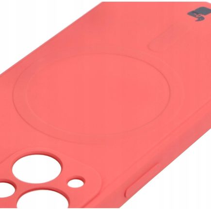 Bizon Etui Case Silicone Magsafe Sq Do Apple Iphone 13 Mini Brudny Róż - zdjęcie 4