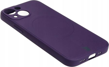 Bizon Etui Case Silicone Magsafe Sq Do Apple Iphone 13 Mini Śliwkowe - zdjęcie 2