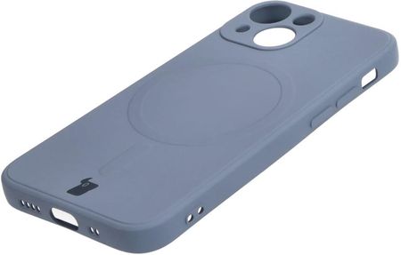 Bizon Etui Case Silicone Magsafe Sq Do Apple Iphone 13 Mini Szare - zdjęcie 3