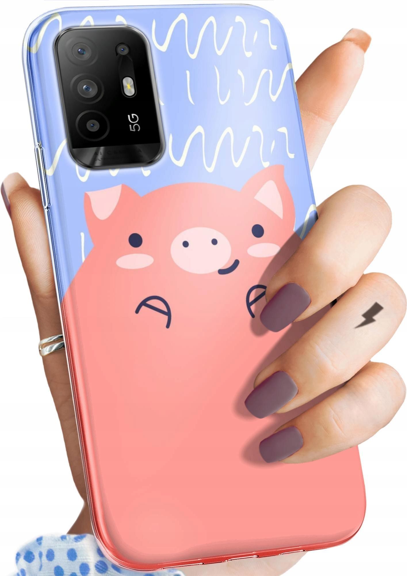 Hello Case Etui Do Oppo Reno 5Z Świnka Peppa Obudowa Etui na telefon