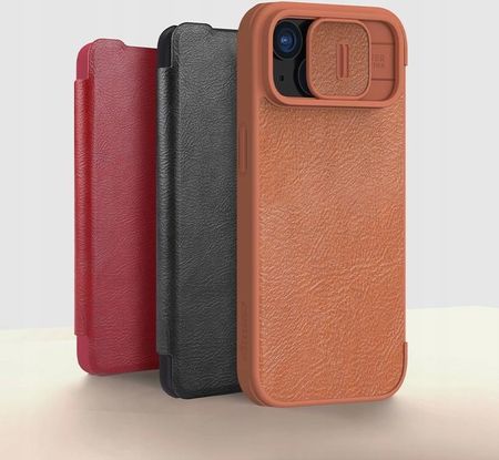 Nillkin Etui Qin Pro Leather Z Klapką Do Iphone 15 Pro Max Czarne - zdjęcie 4