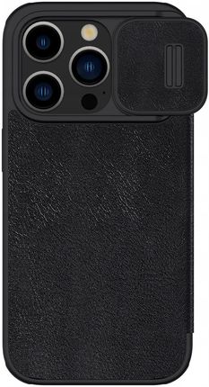 Nillkin Etui Qin Pro Leather Z Klapką Do Iphone 15 Pro Max Czarne - zdjęcie 5